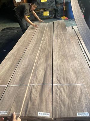 Bảng veneer cắt vương miện hạt đậu đen tự nhiên của Mỹ / cắt đơn giản cho gỗ dán
