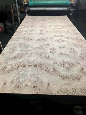 Dây tự nhiên Mappa Burl Veneer tấm với cắt cắt và 12-15% độ ẩm cho trang trí đồ nội thất